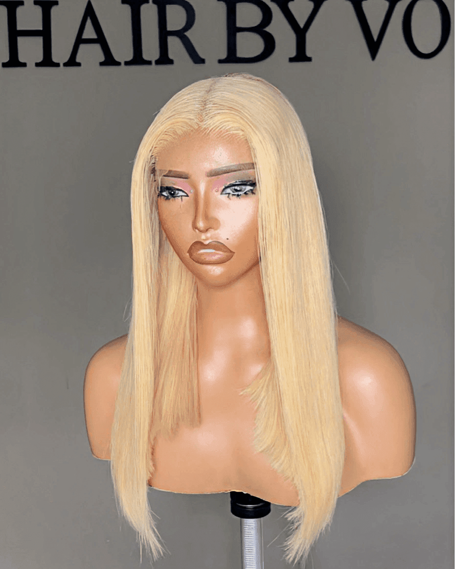 Blonde Blunt Cut